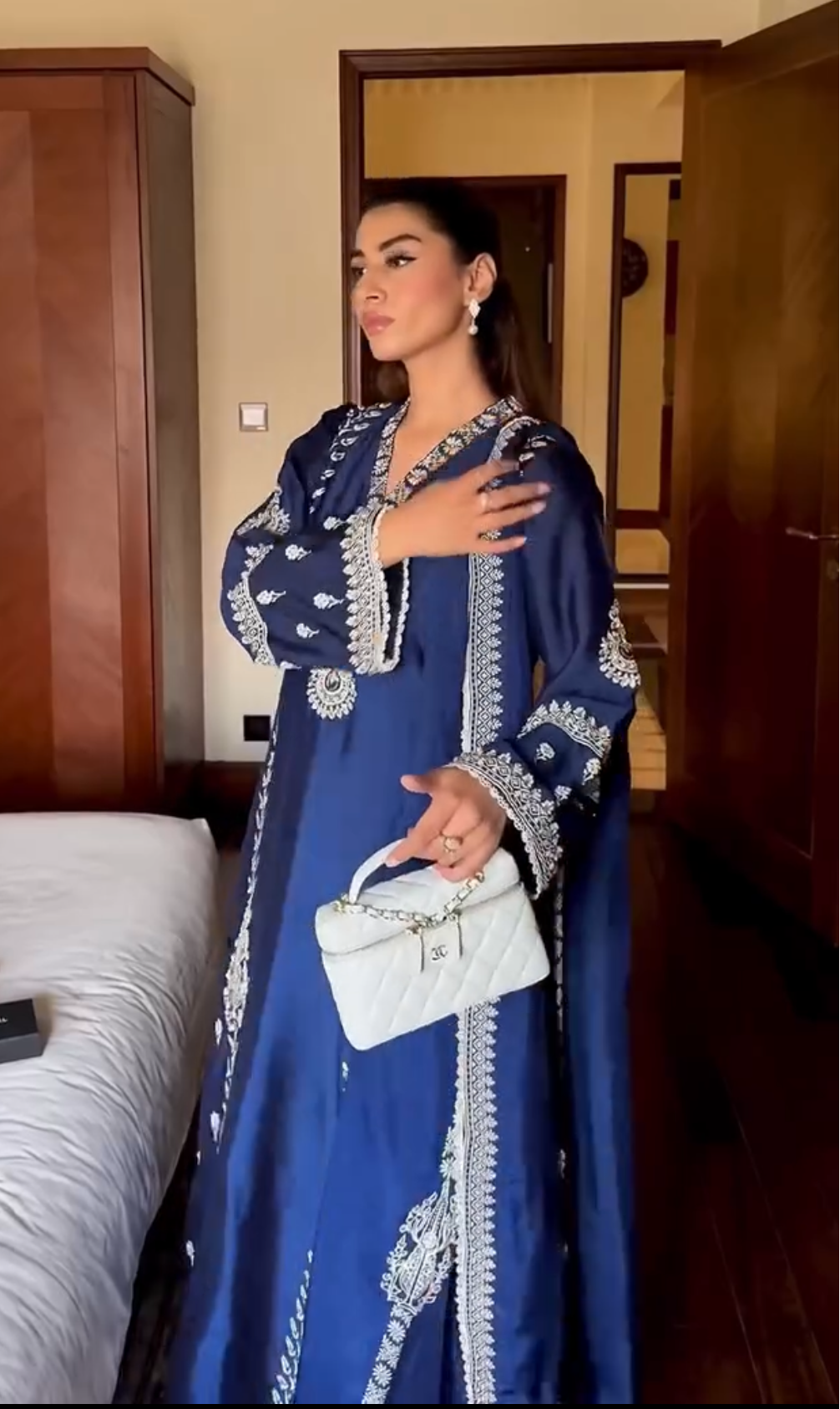 Royal Blue Sheesha Silk Kurta Set